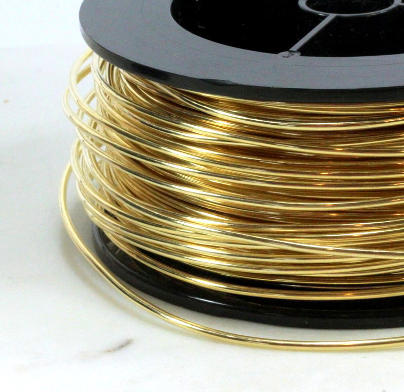 Brass Wire, 14 Gauge, Dead Soft, Round Brass Jewelry Wire, 10 Feet, 015