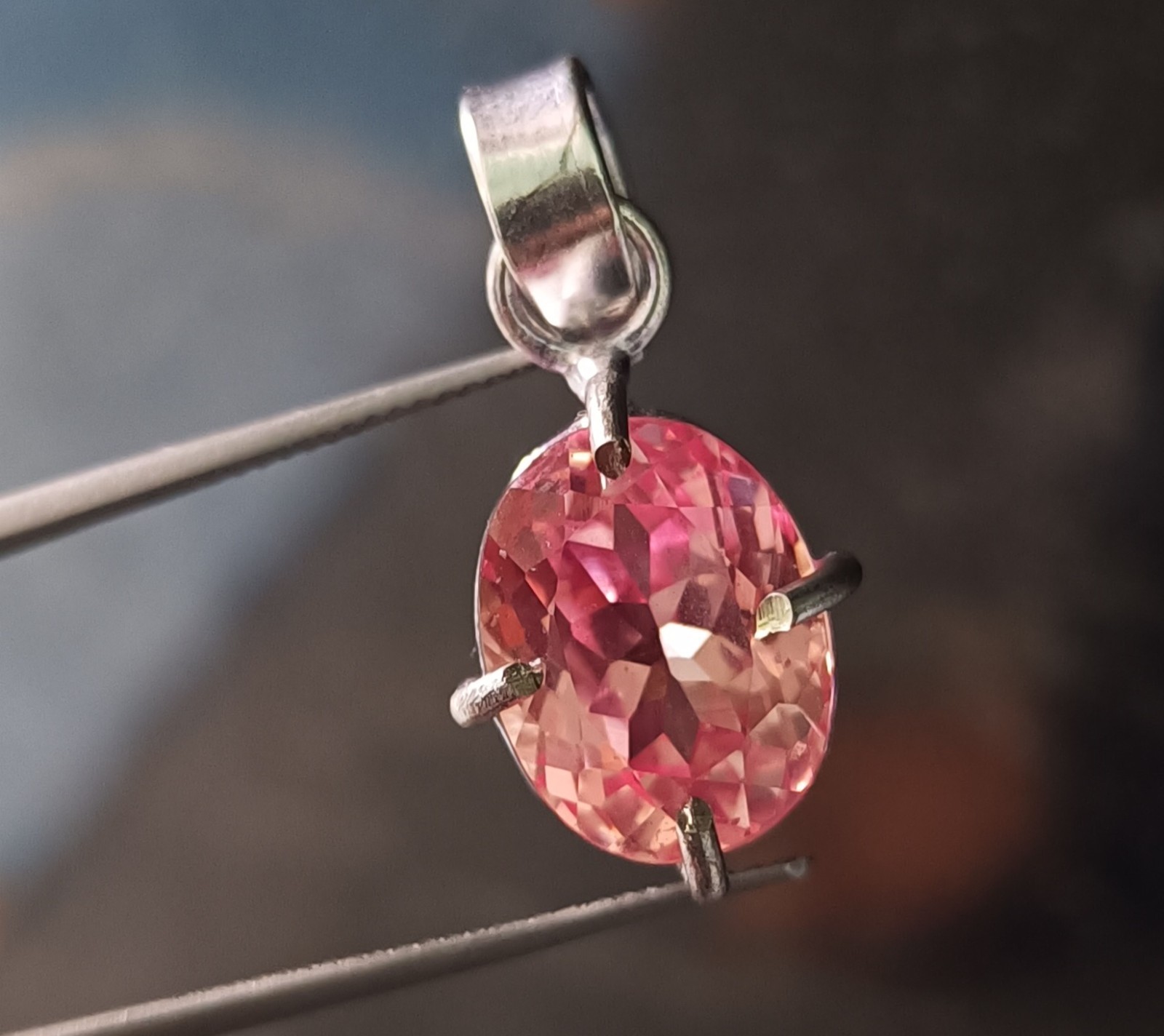 21.25 Ct Natural Pink Morganite Pendant in 925 Silver – Trending Certified Gem