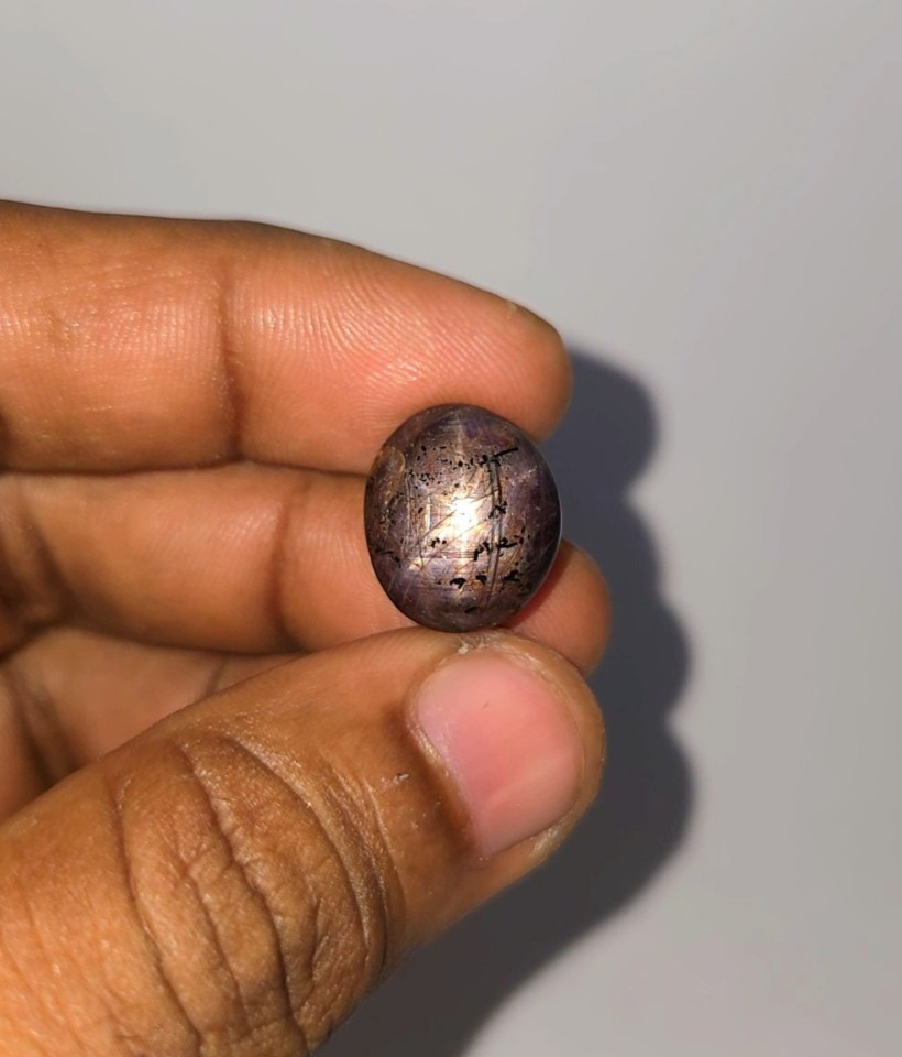 Natural 24.90 ct Star Sapphire Purple Oval Cabochon untreated loose gemstone
