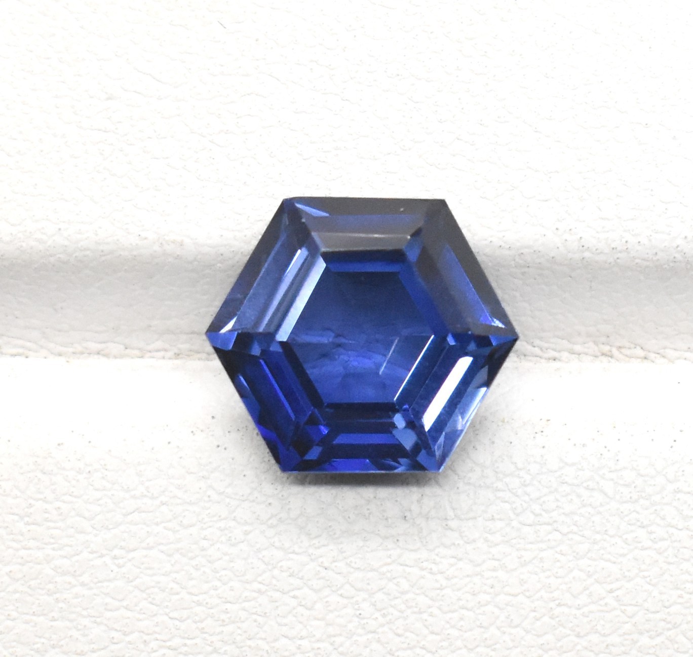 Cornflower Blue Sapphire Hexagon Shape Loose Gemstone 6 mm To 12 mm Lab Corundum