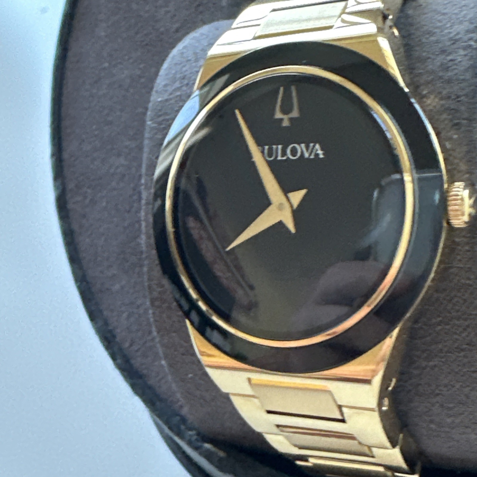Bulova Men’s Modern Slim Movement Quartz Gold Stainless Steel Watch 41 MM 97A183