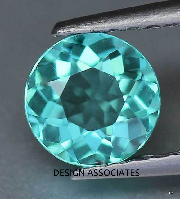 NATURAL BLUE APATITE 3 MM ROUND 25 PC SET $9.99 ELEGANT GEMSTONE