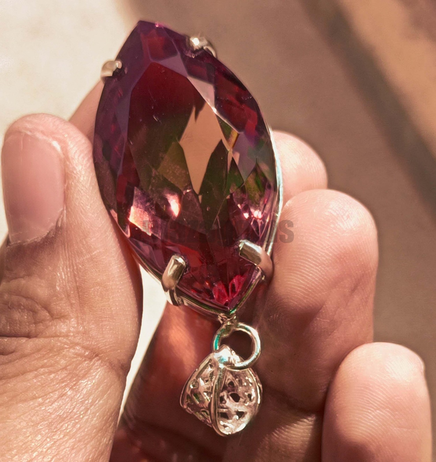 105Ct Natural Color Change Alexandrite Marquise Cut Certified Loose Gemstone 6k