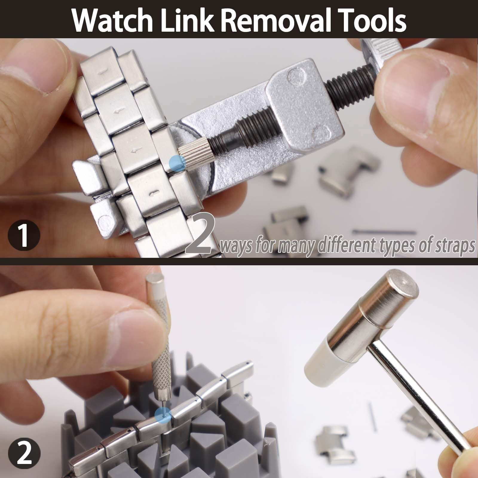 Professional Watch Repair Kit – Battery Replacement, Link Removal, Case Opener &