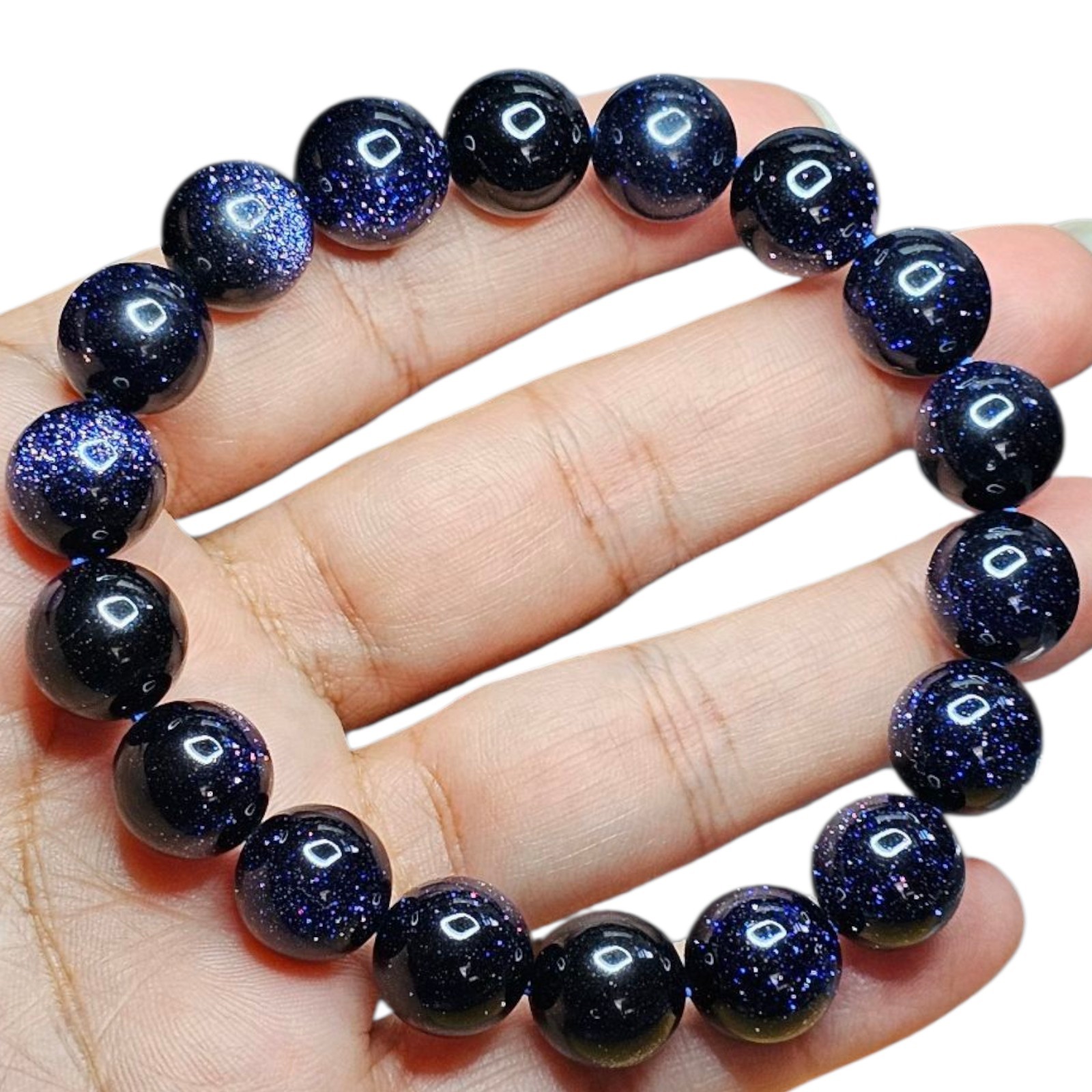 Sandstone Shiny Crystal Bracelet 11.8mm