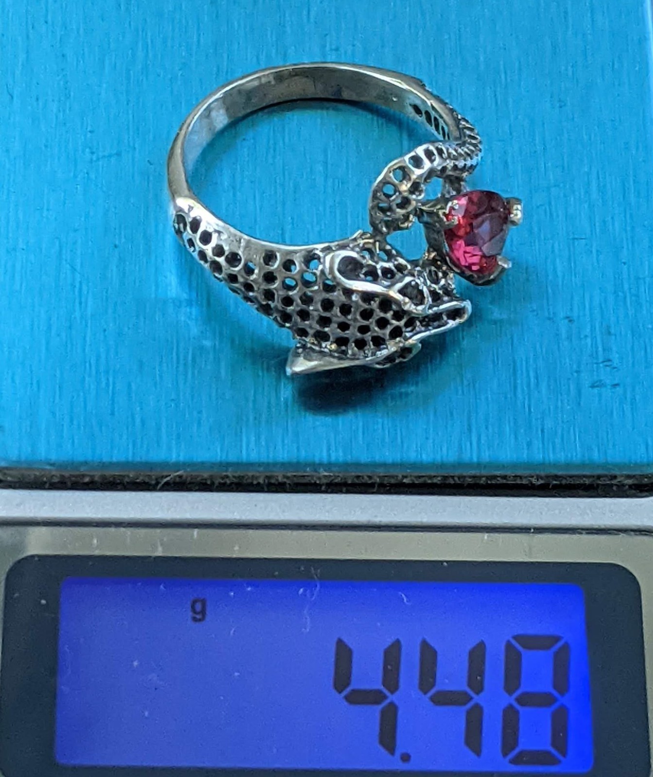 Vintage ring sterling silver 925 Size 9 Weight 4.48 g. Ukrainian jewelry.