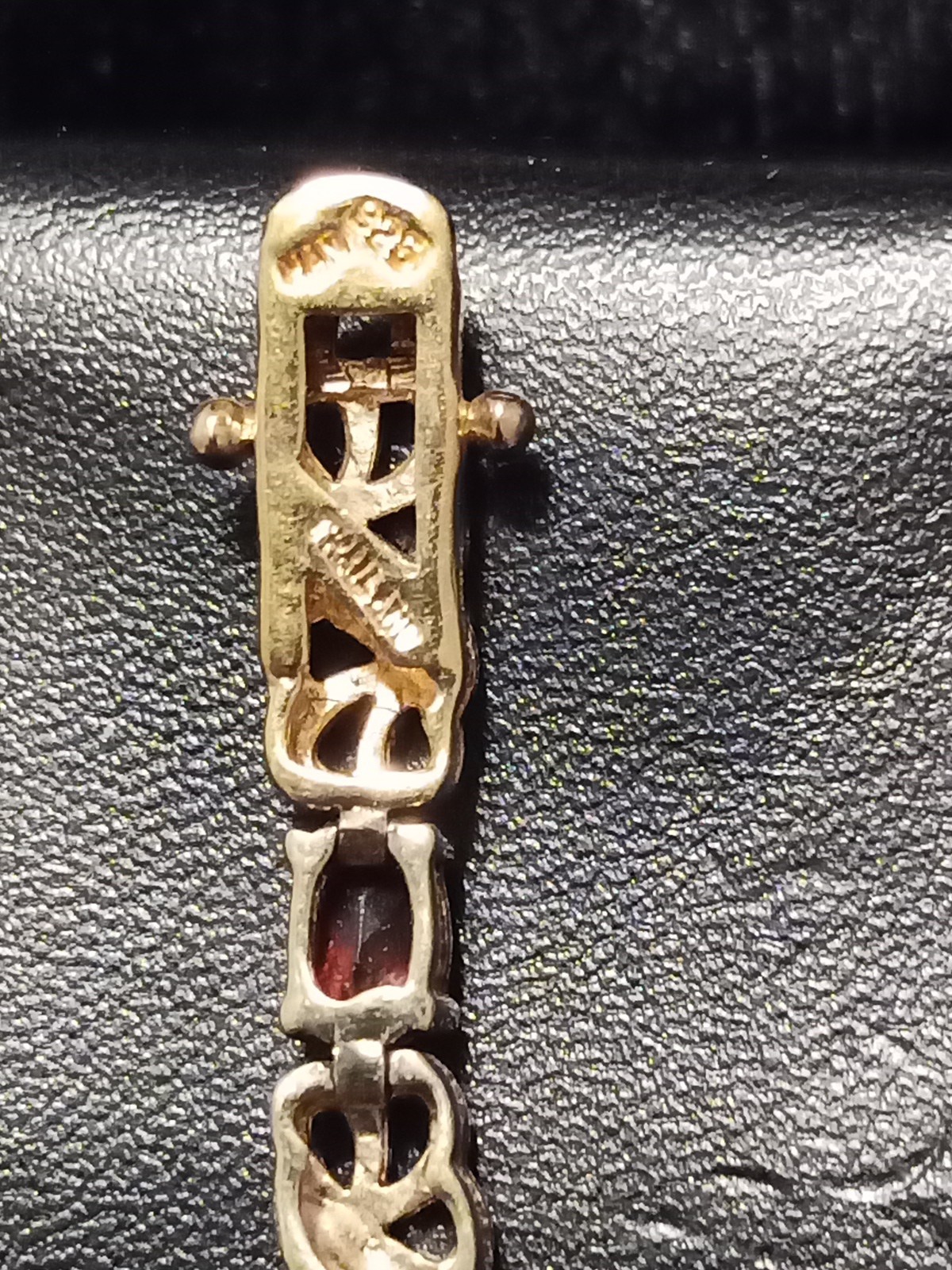 Sterling Silver BARSE .925 18 Inch 13.21 Grams. Chunky Many Precious Stones.