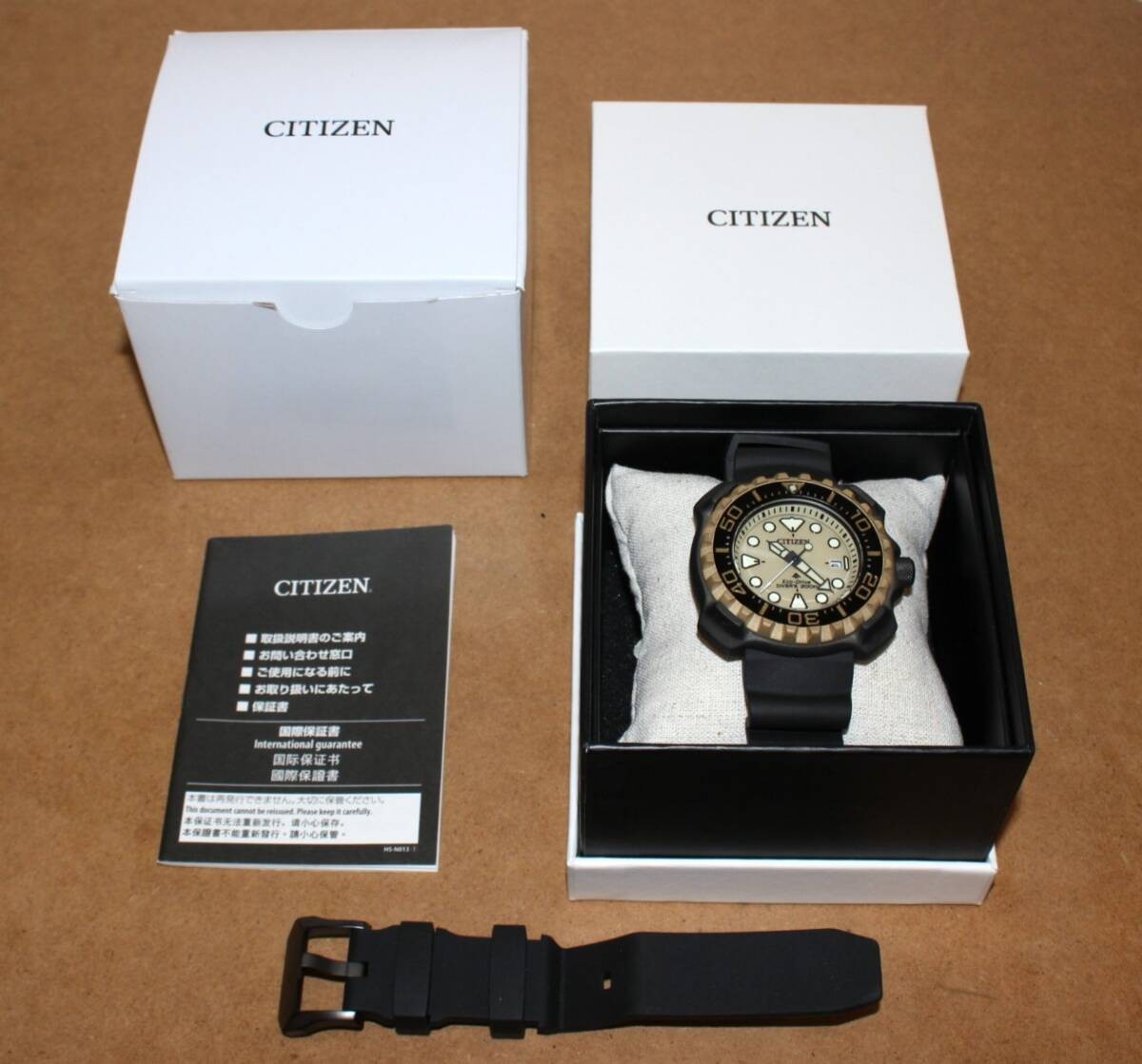 Watch CITIZEN BN0226 10P Promaster MARINE Diver GD Dial Men’s Solar Watch Workin
