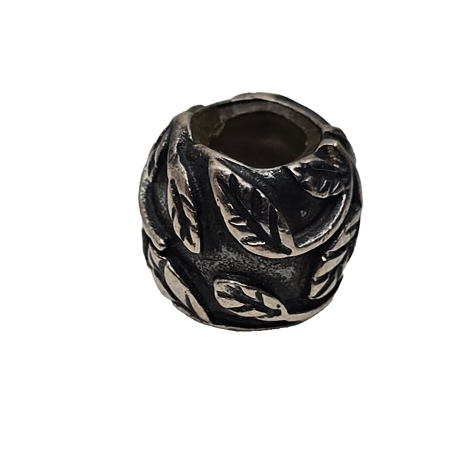 Authentic Pandora Vine Leaves Charm Bead 925 Sterling Silver Oxidized Finish