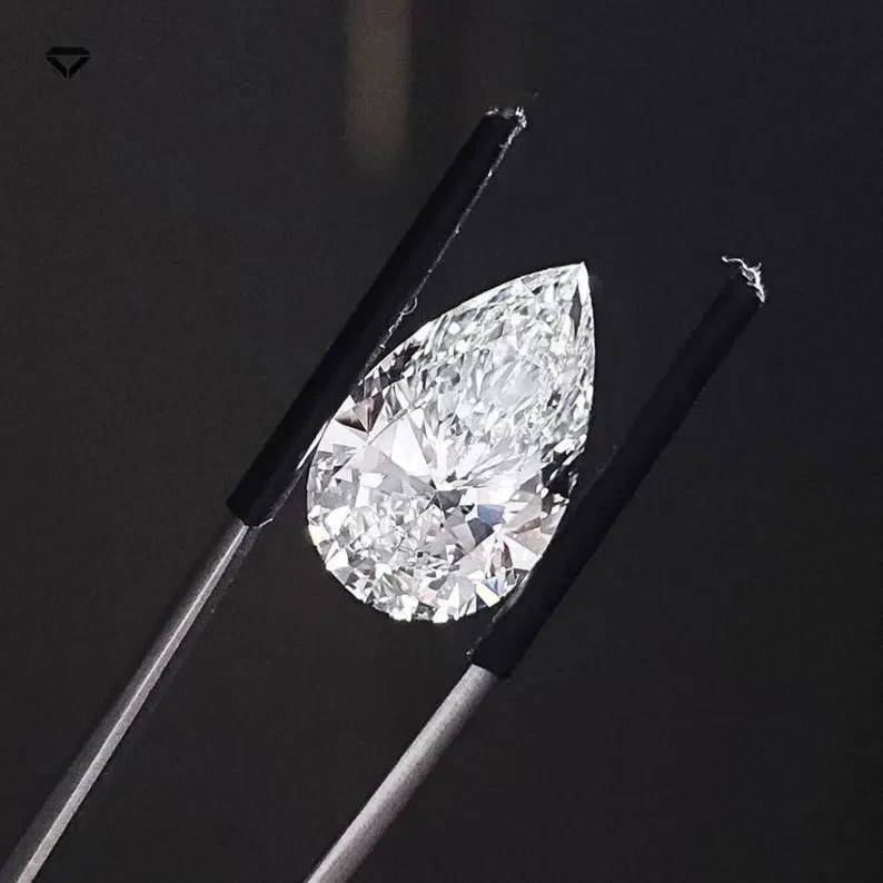 3.00 Ct Pear Cut Loose Lab Grown CVD Diamond D Color VVS1 Clarity Certified