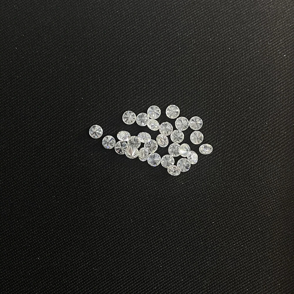 Natural Loose 2 MM Diamond Round 100 Pcs Lot VVS1 Clarity D White Color 0.03 ct.