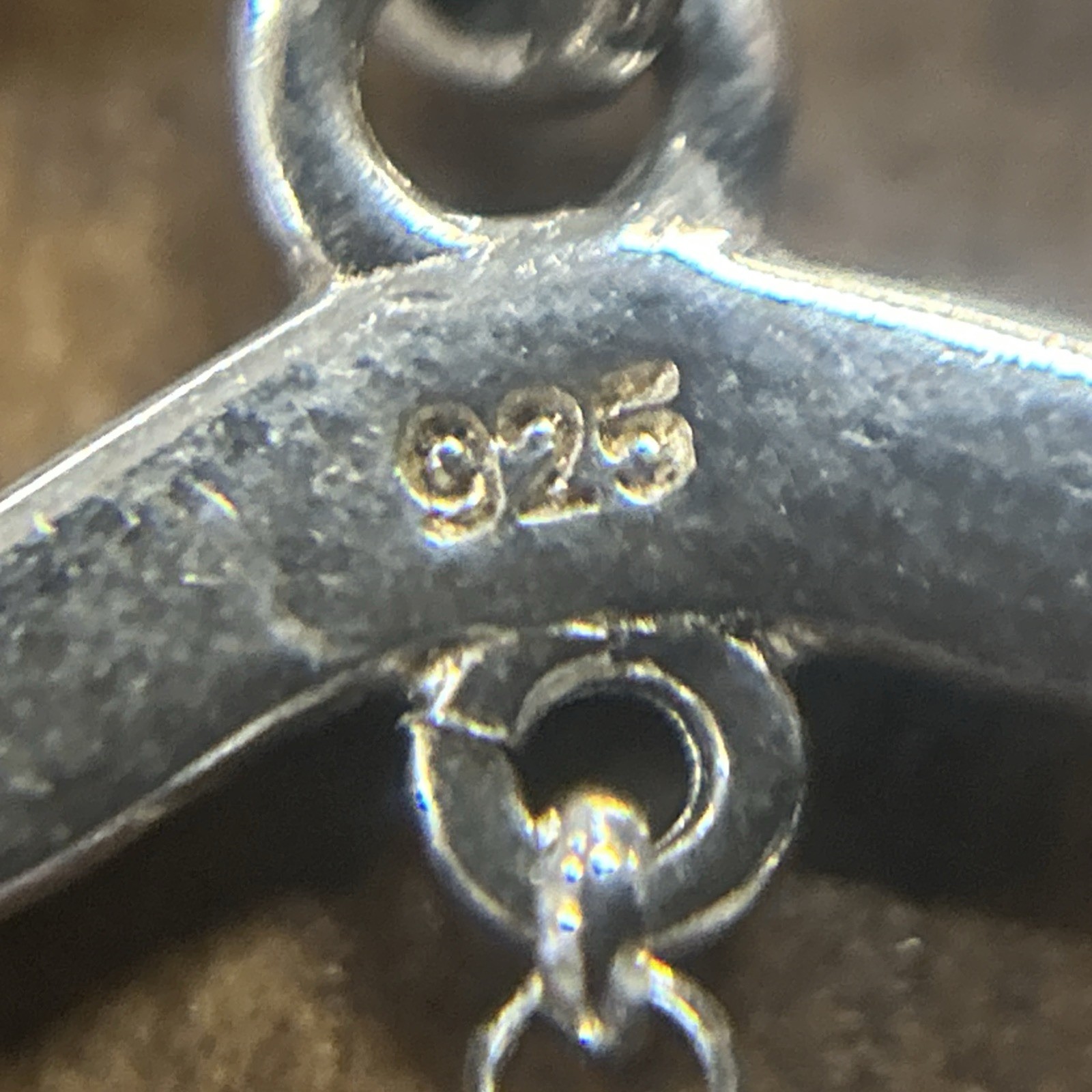 Amore La Vita Sterling Silver 3-D Enameled Scales of Justice Dangle Charm 3.85G