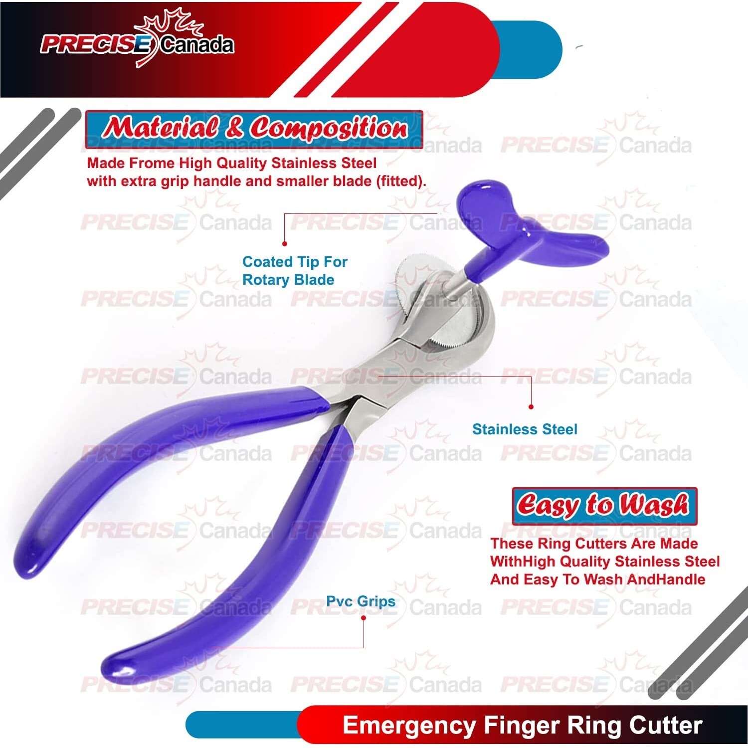 PVC Finger Ring Band Removing Emergency First Aid Tool Sawing Cutter Pliers New