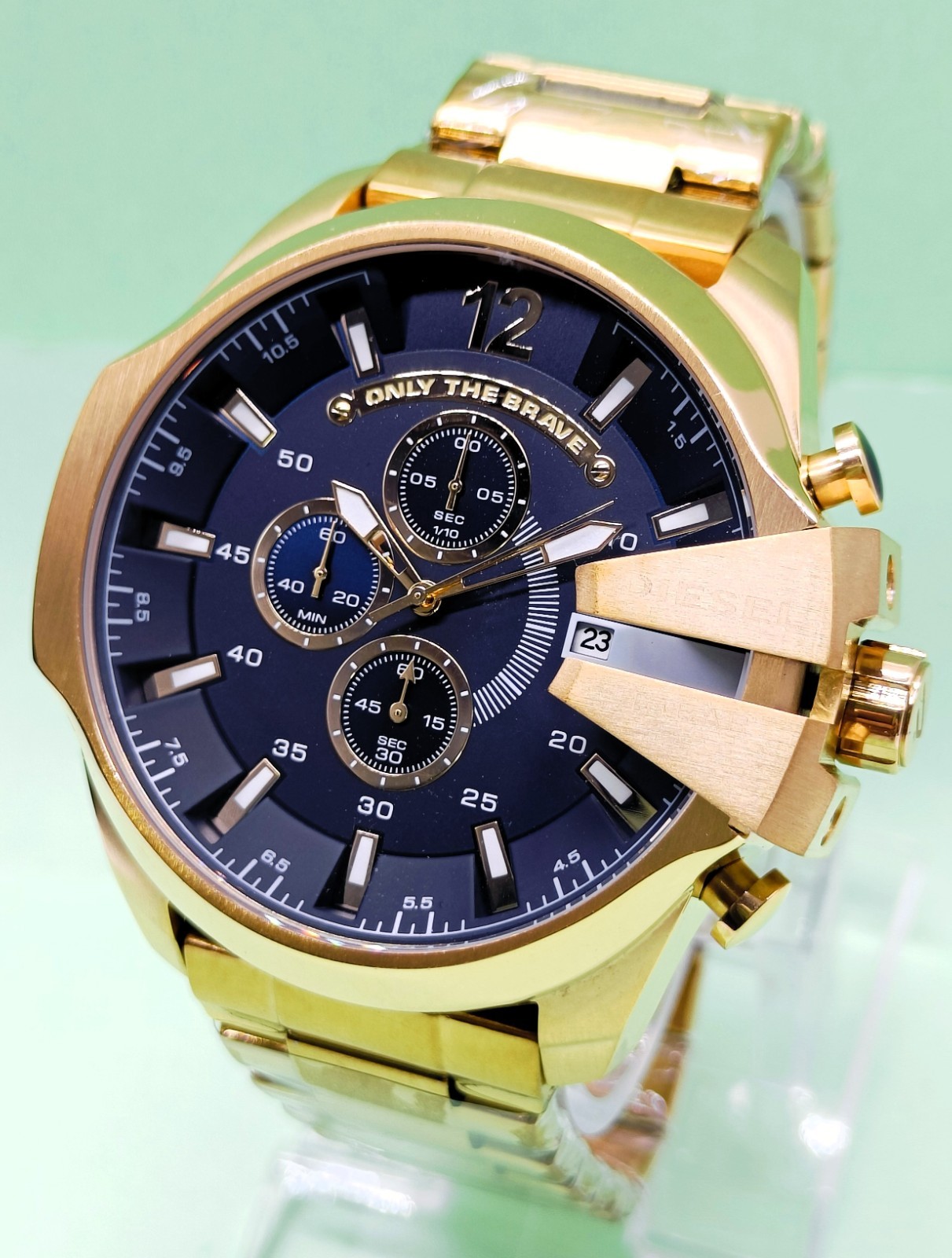 Awesome Diesel 10 Bar “ONLY THE BRAVE” Chronograph Quartz Men’s Wrist Watch