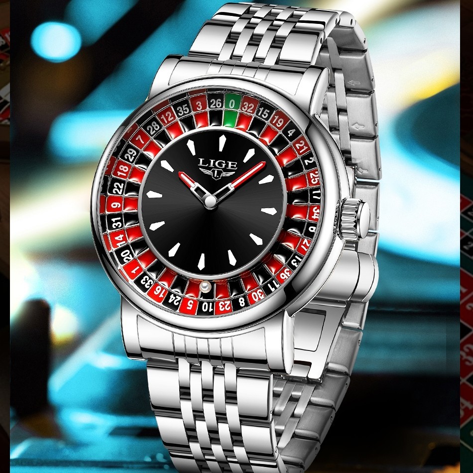 Watches for Men Stainless Steel Quartz Business Luxury Analog Male Wristwatch