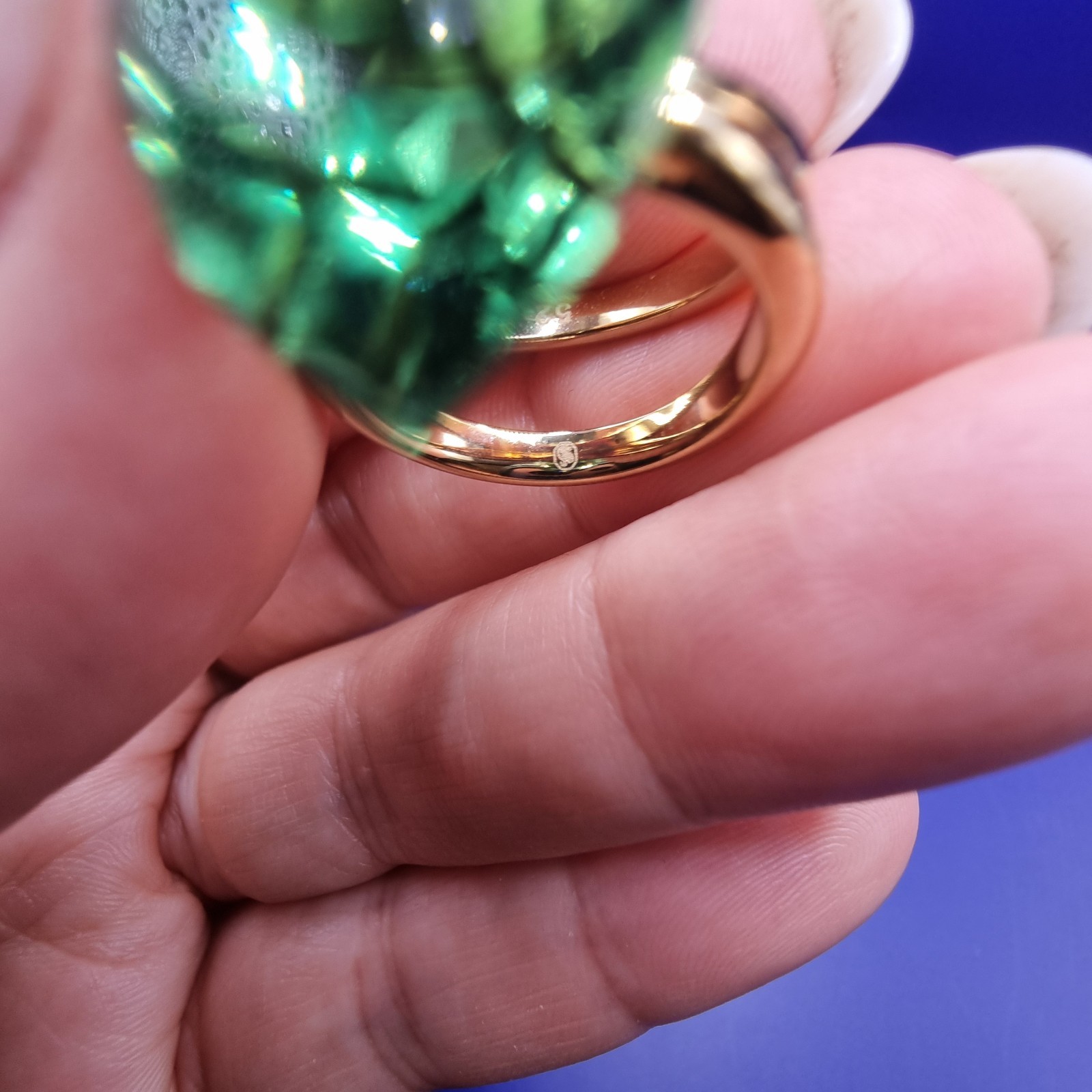 Swarovski Ring Numina Green Crystal 5620767 Size- 52