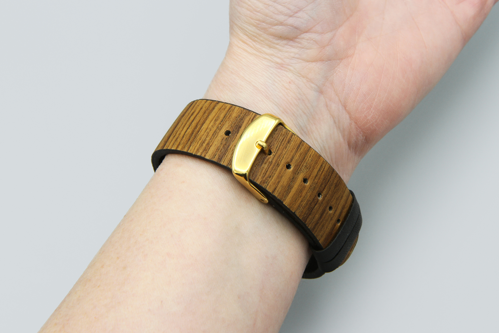 Working Analog Wrist Watch, Teak Wood Strap and Bamboo Body, Running Watch