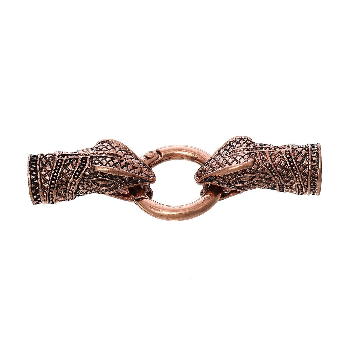1 Pc Snake Hook Clasp Antique Copper for Leather Bracelet 2-7/8″ Fits 10.5mm …