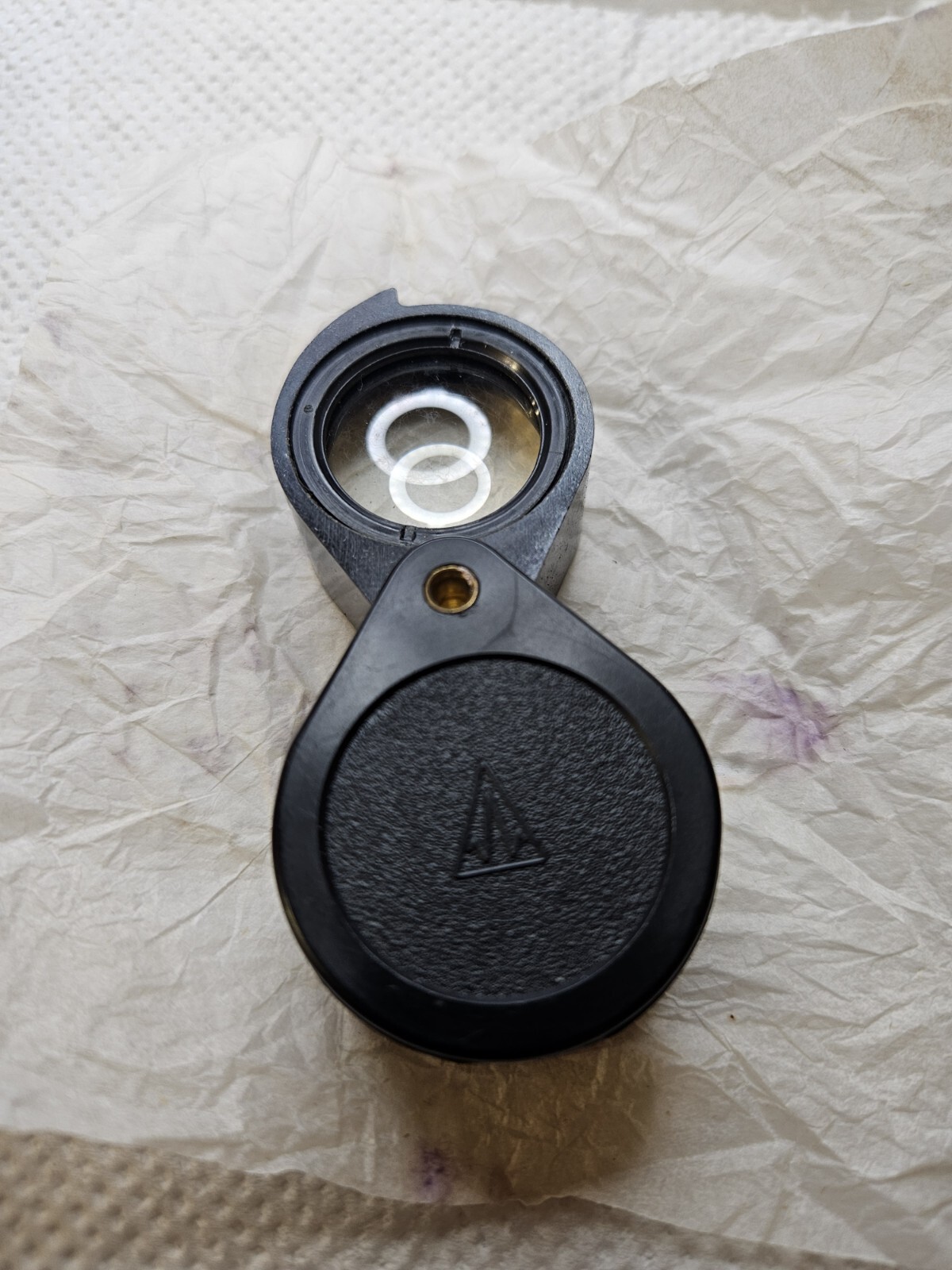 Viewing magnifying glass LP-3-6x, USSR. Loupe USSR .