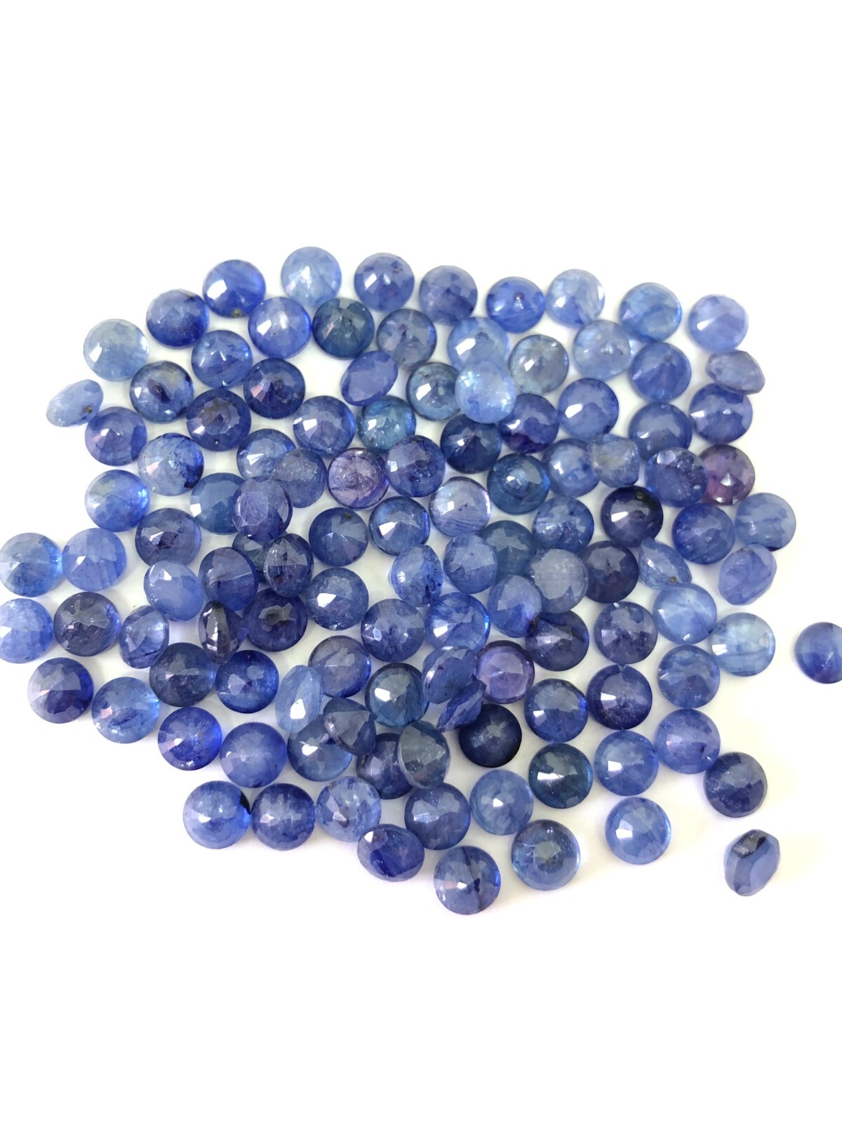 Medium Quality Blue Sapphire Round Shape Cut Faceted Size 3-10mm Loose Gemstone