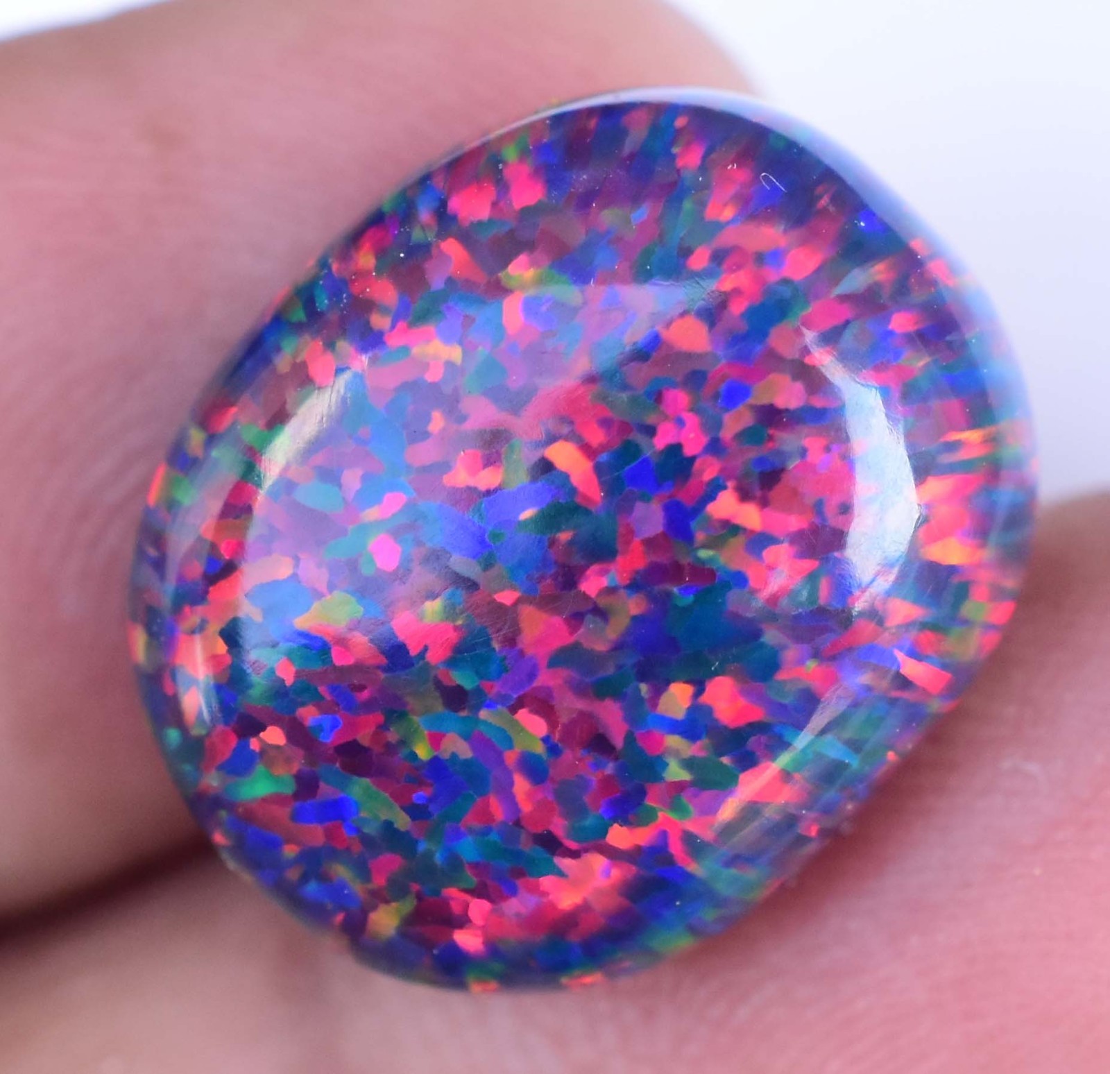 10.00 CT Natural Ethiopian Black Fire Opal Certified Very Rare Precious Gemstone