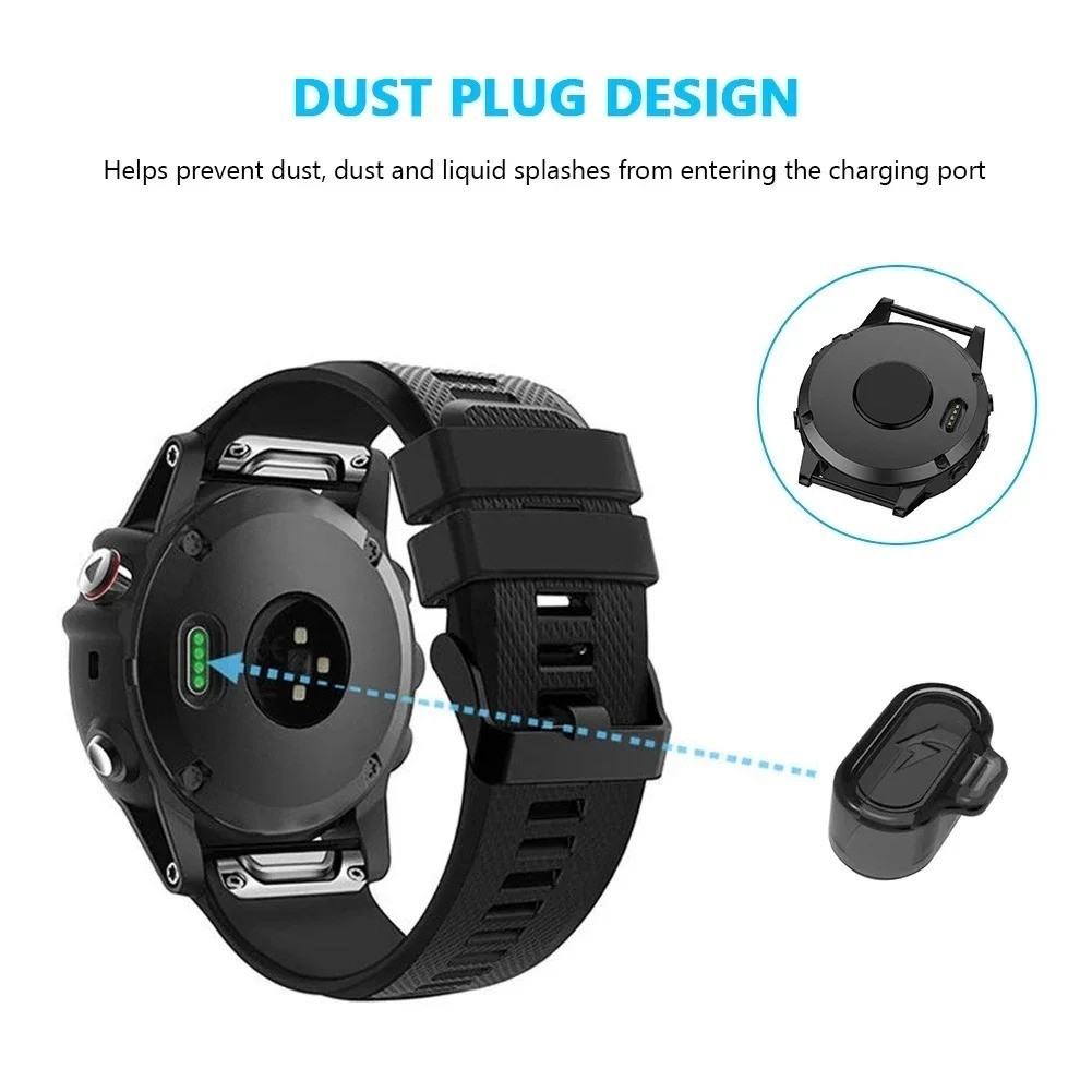 Garmin Charging Port Dust Plug TPU Cover for Fenix 7 6 Forerunner Venu Watch