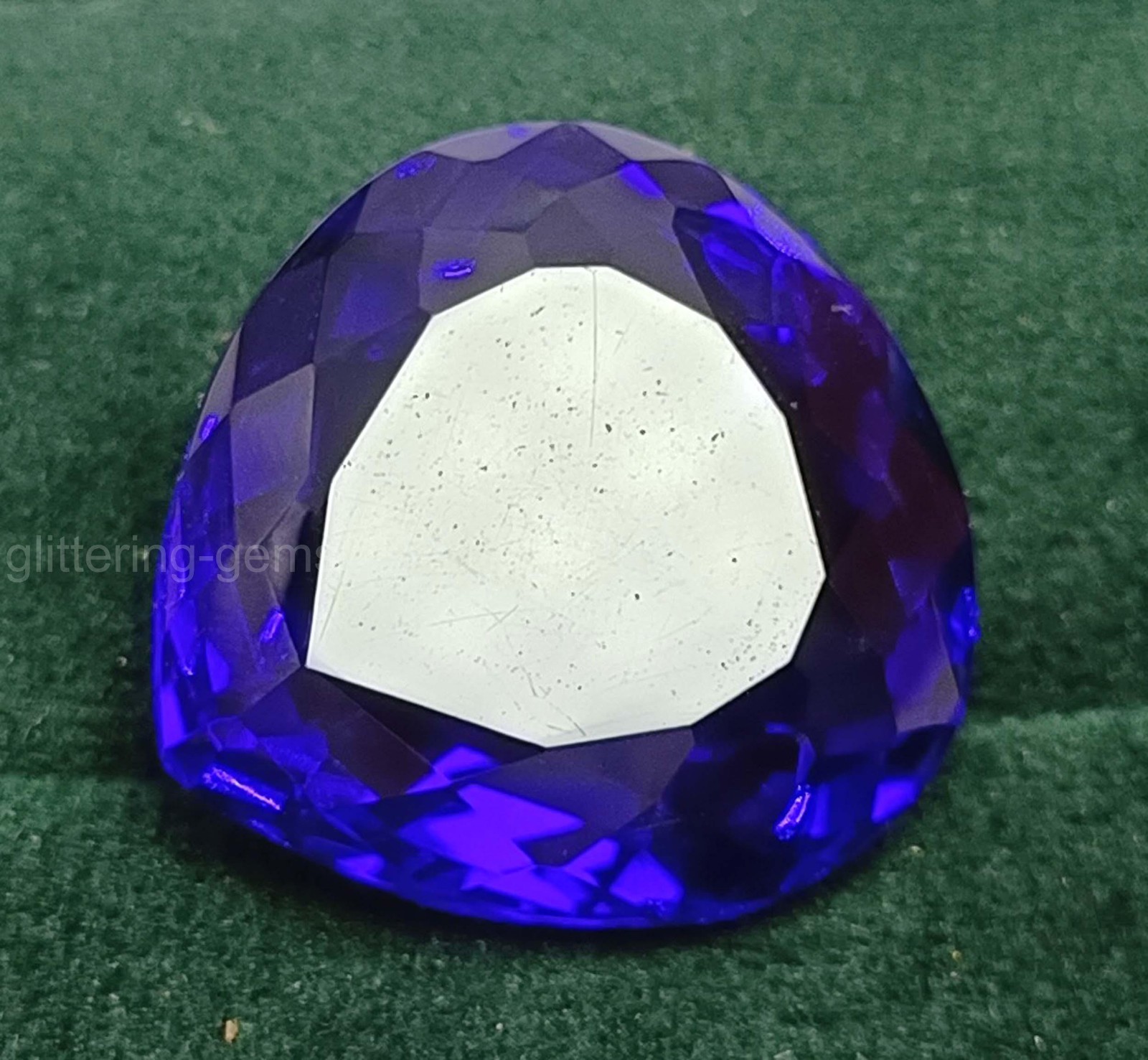 IGL Certified 45.95 Ct Natural Deep Blue Sapphire Pear Cut Loose Gemstone 5SDL