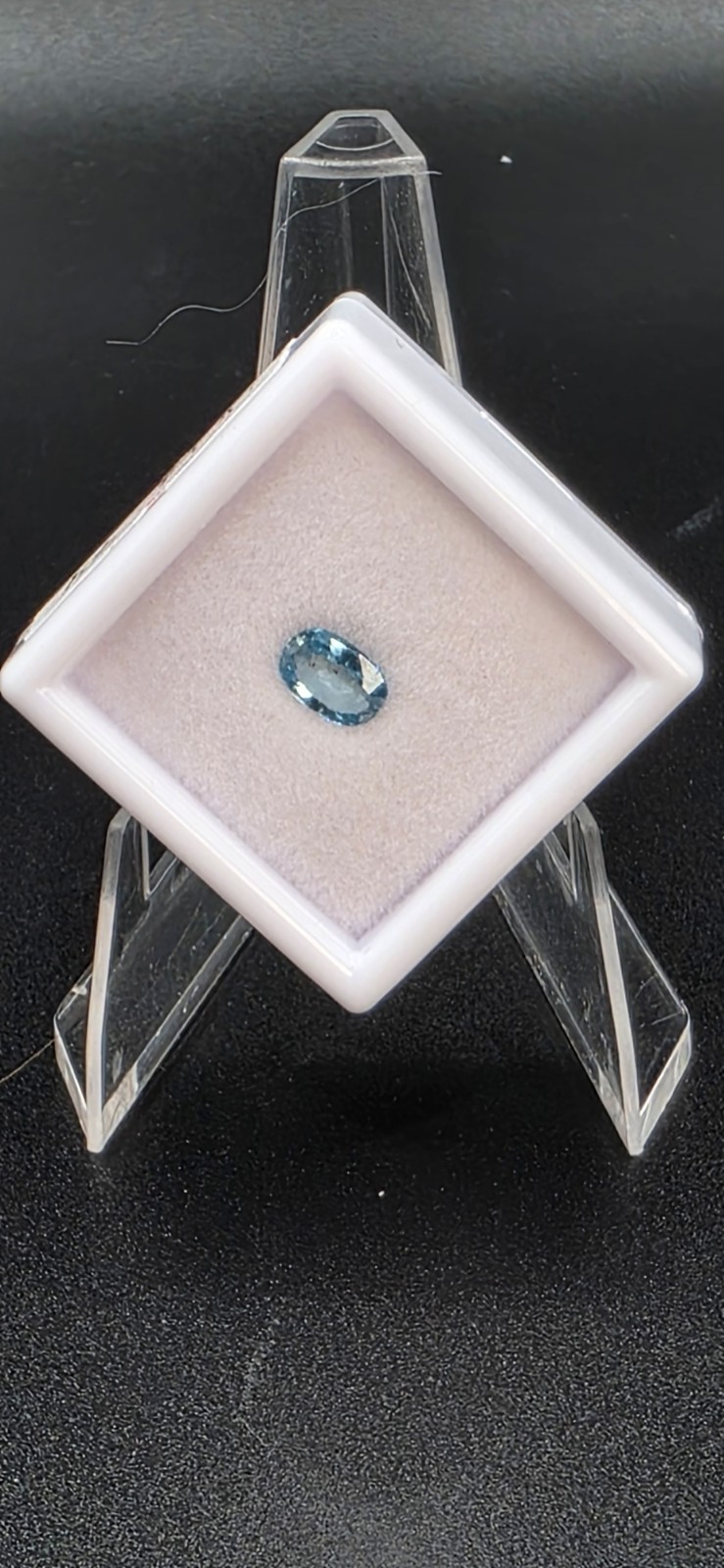 0.73 Ct Blue Zircon A+ Oval Brilliant Cut Natural Cambodia Gemstone 6.3×4.3mm