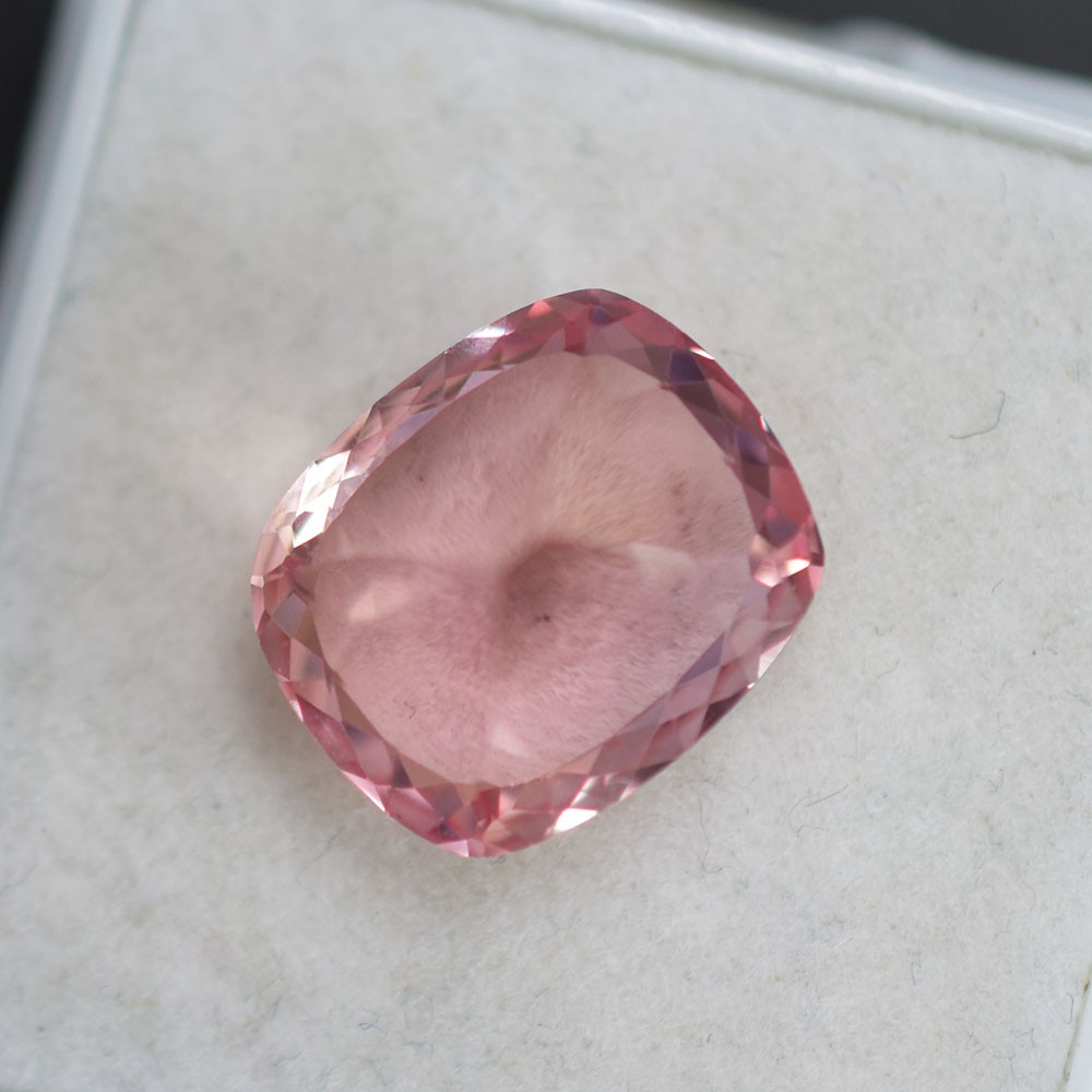 Natural Peach Sapphire Cushion Cut 6.65 Ct CERTIFIED Stunning Loose Gemstone