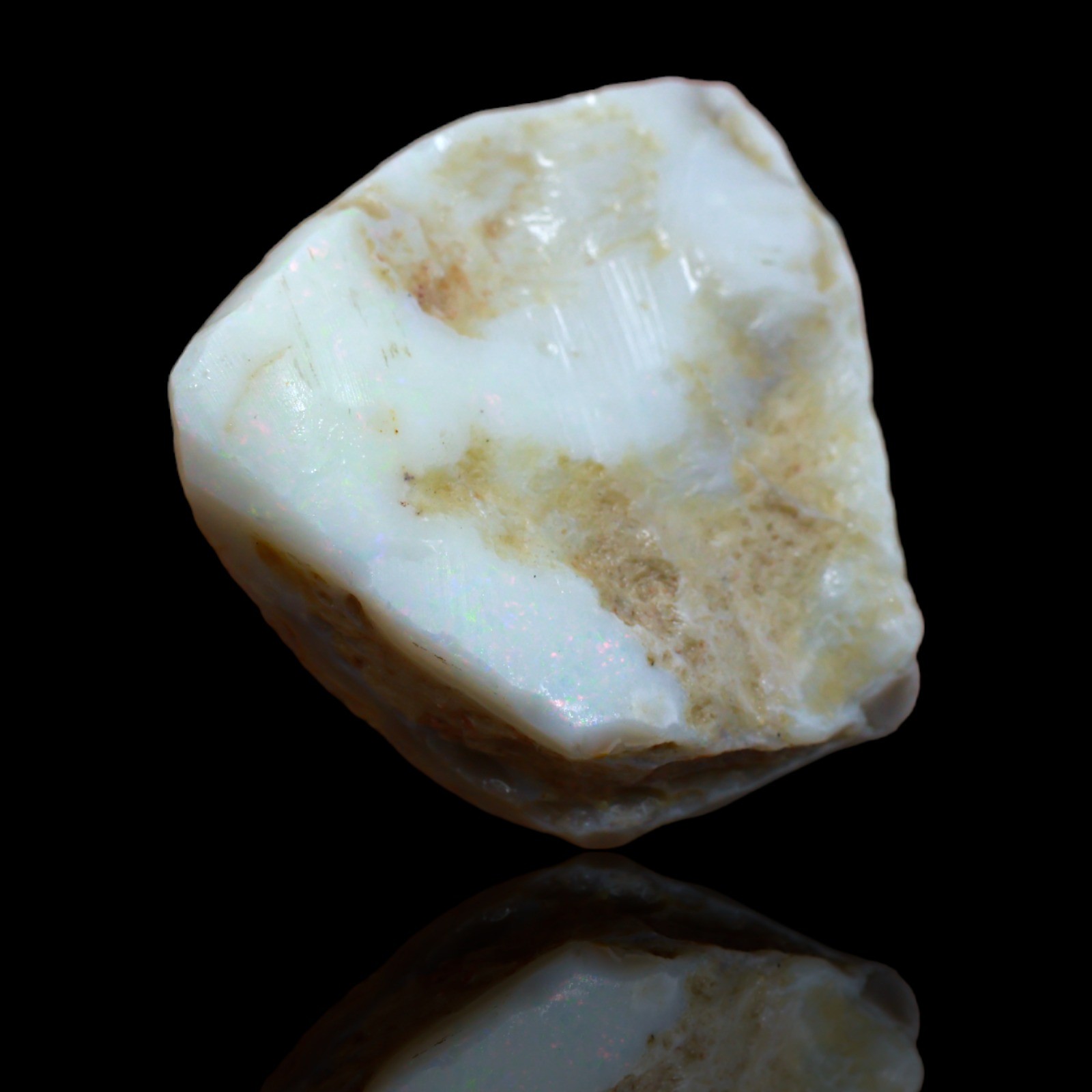 48.45 Cts Natural Fire Opal Rough Meditation Gemstone Bracelet Supply 34x32x8 mm