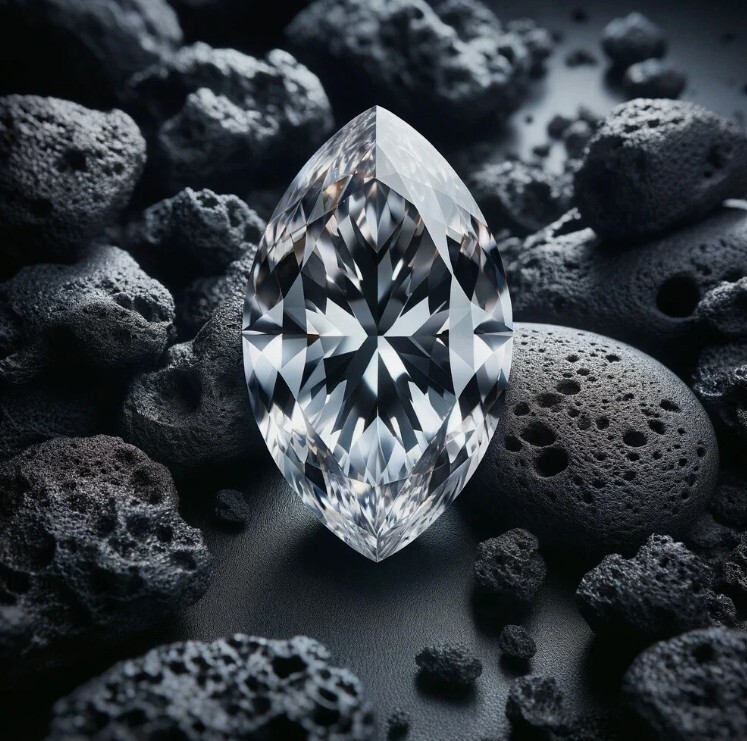 Lab-Grown 0.12 Ct CVD Diamond 1 Pc Marquise 2.5 x 4.5 mm IF Clarity Certified