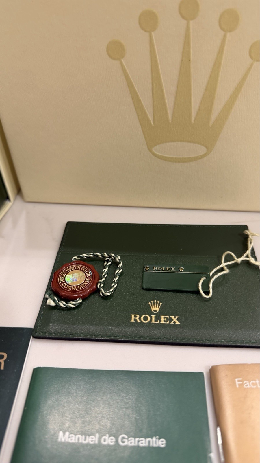 GENUINE Rolex Gold Yacht Master 16628 watch Box Booklets Tag SET Mid 2000s -2011