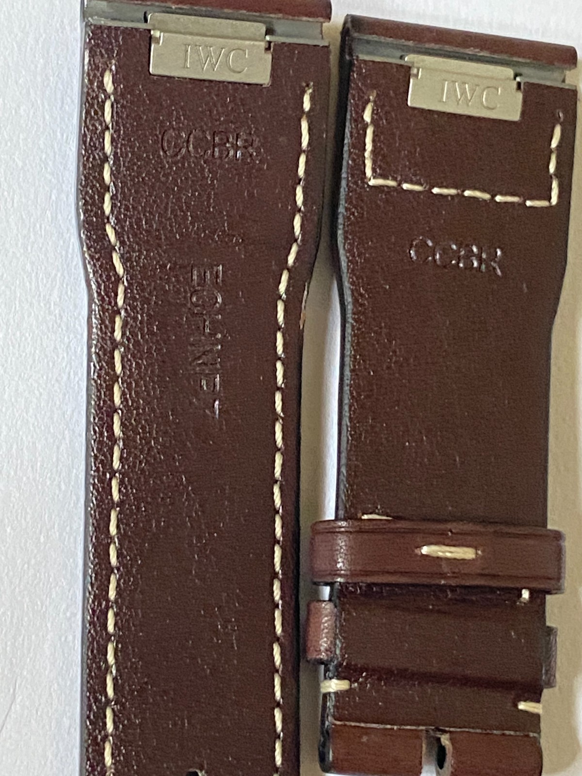 Premium 21mm Brown “Easy-Fit” Genuine Leather Strap for IWC Watches