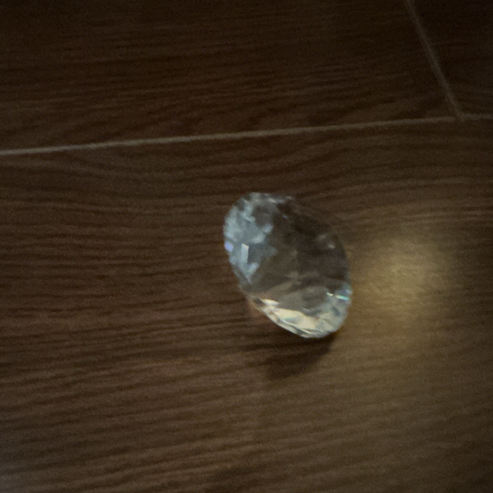 Transparent White/Colorless Round Cut Crystal Loose Gemstone, 1 Piece