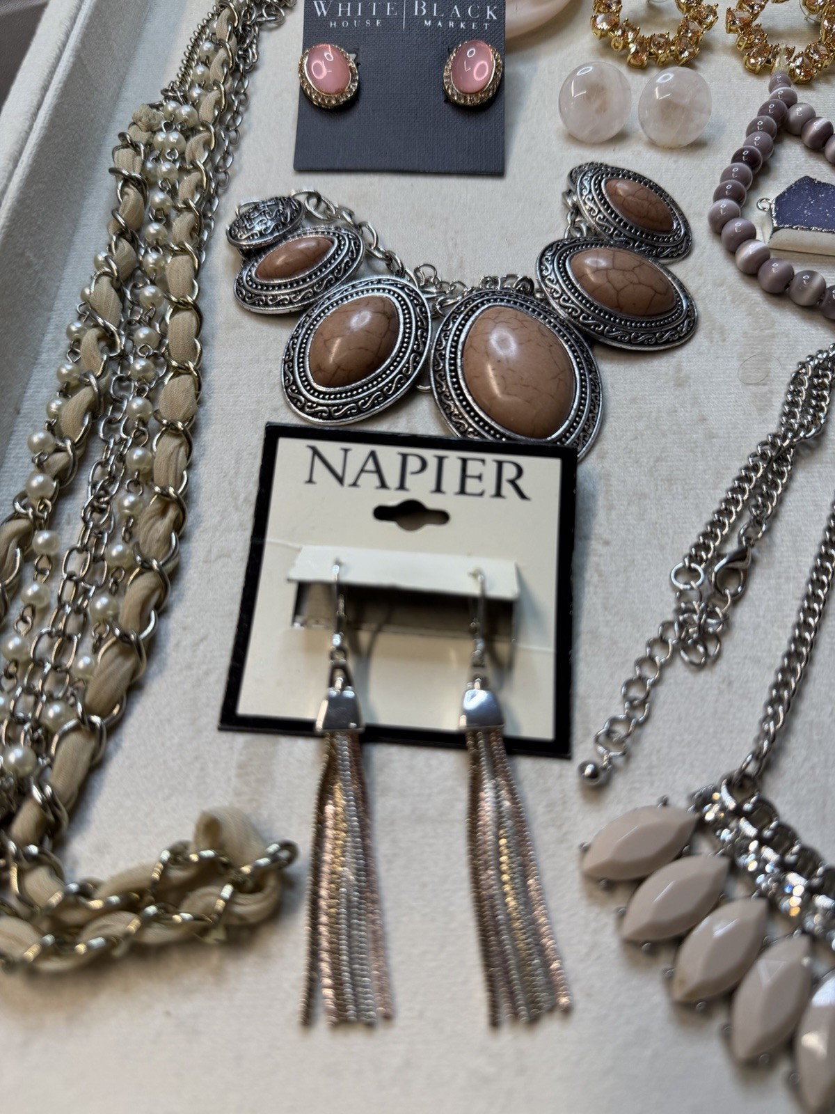 10pc Fashion Jewelry Lot Necklace Earrings