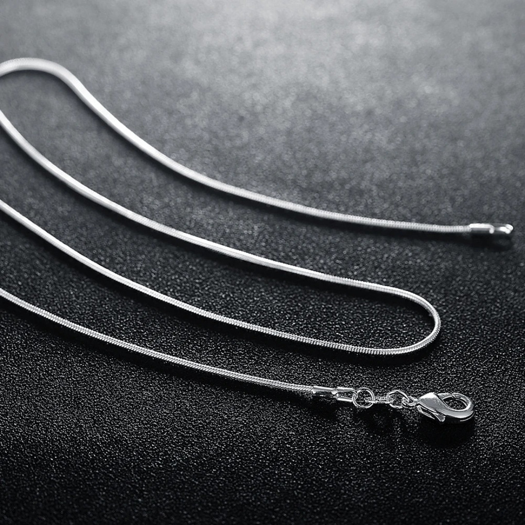 10PCS wholesale 925 sterling solid silver 1MM 16-30inch snake chain necklace