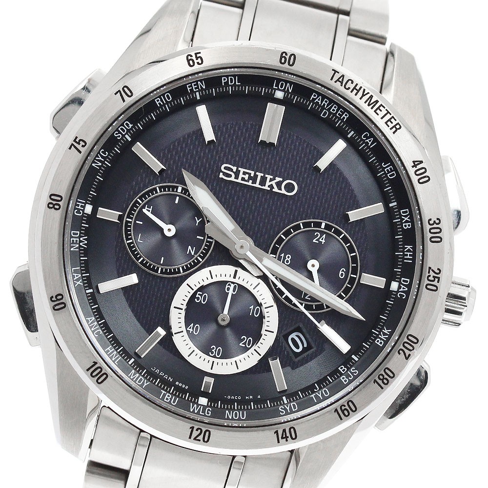 SEIKO Brights 8B92-0AB0/SAGA193 Solar Powered Radio Men’s Watch_941834