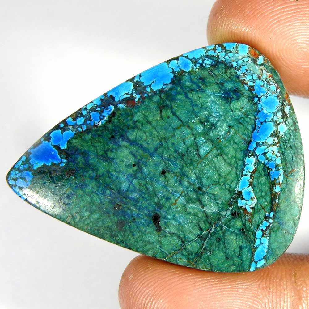 73.70ts100%Natural American Turquoise Pear Cabochon Loose Gemstone