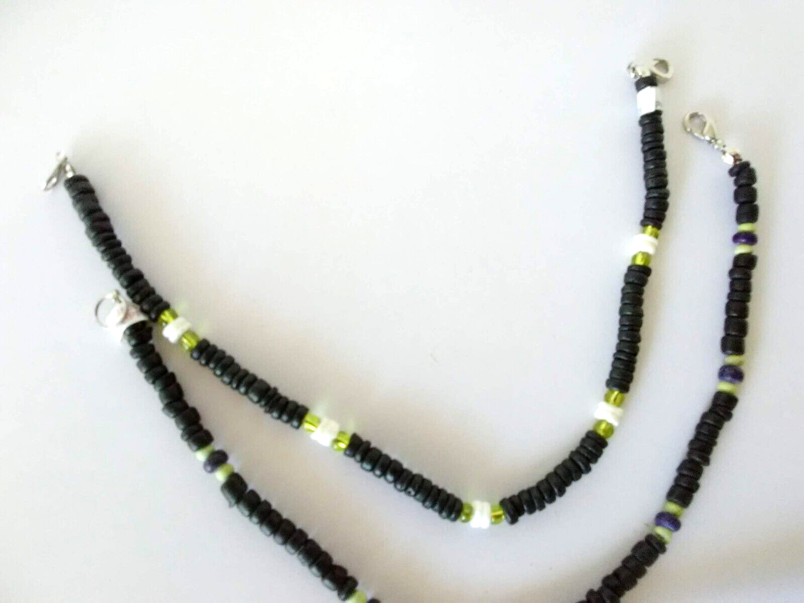 Lot 3 Hemp Macrame 10″ Anklet 8″ Bracelet Beach Boho Gift US Seller