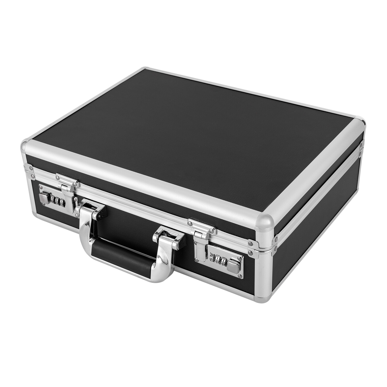 18 Slots Locking Display Storage Watch Box Briefcase Watches Collectors Black