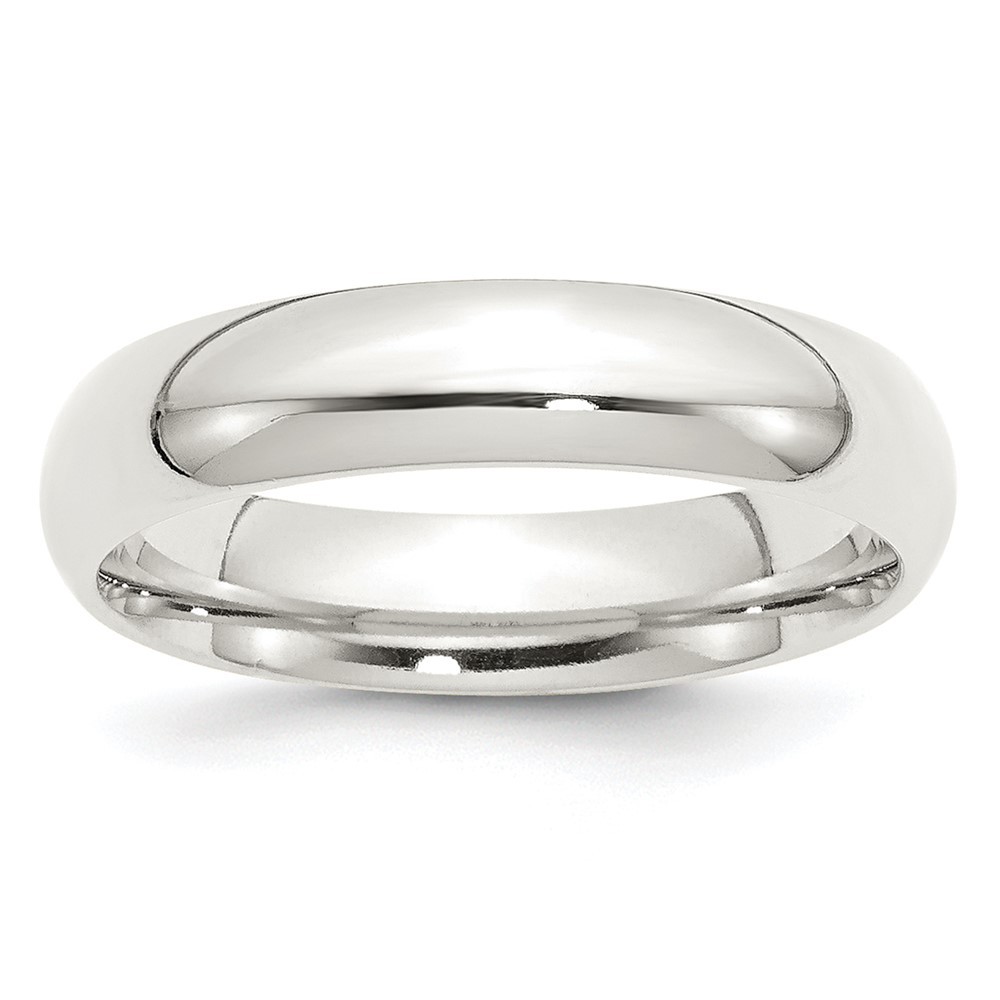 Sterling Silver 5mm Comfort Fit Wedding Band Ring Size 10