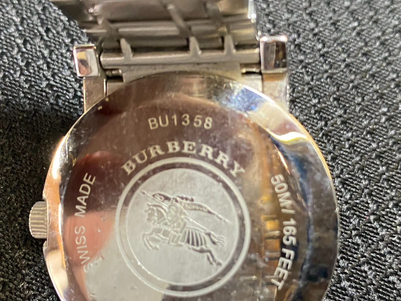 Burberry Two-Tone Silver Gold Swiss Made Unisex Watch ~ 50 m / 165 Feet ~ BU1358