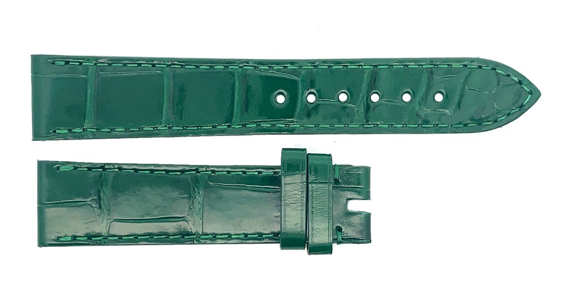 Chopard 18mm x 16mm Shiny Green Women’s Alligator Watch Band 105/70