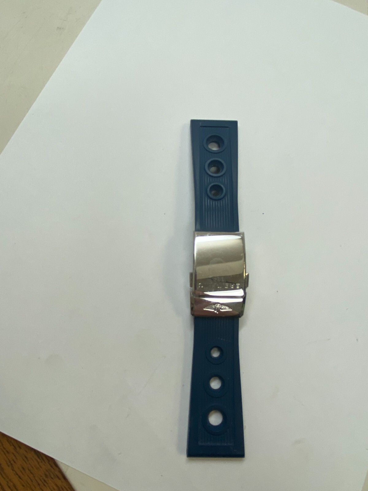 Breitling Ocean Racer Kautschuk Armband Blau PRELOVED! See pics- A12
