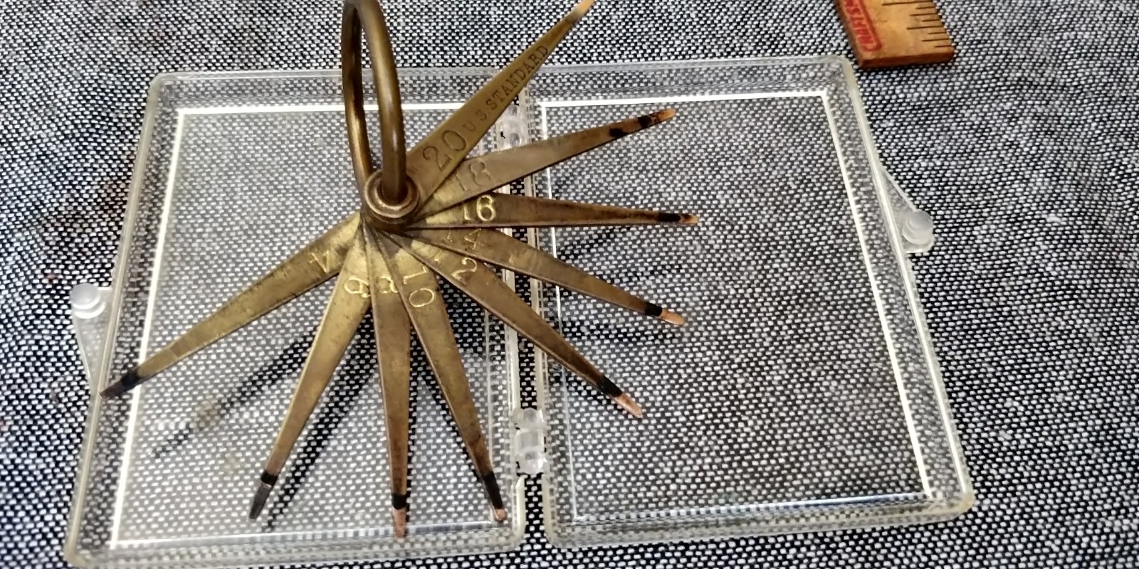 Antique Gold Testing Needles 4kt to 20kt U.S. Standard Ring Jewelers Tools