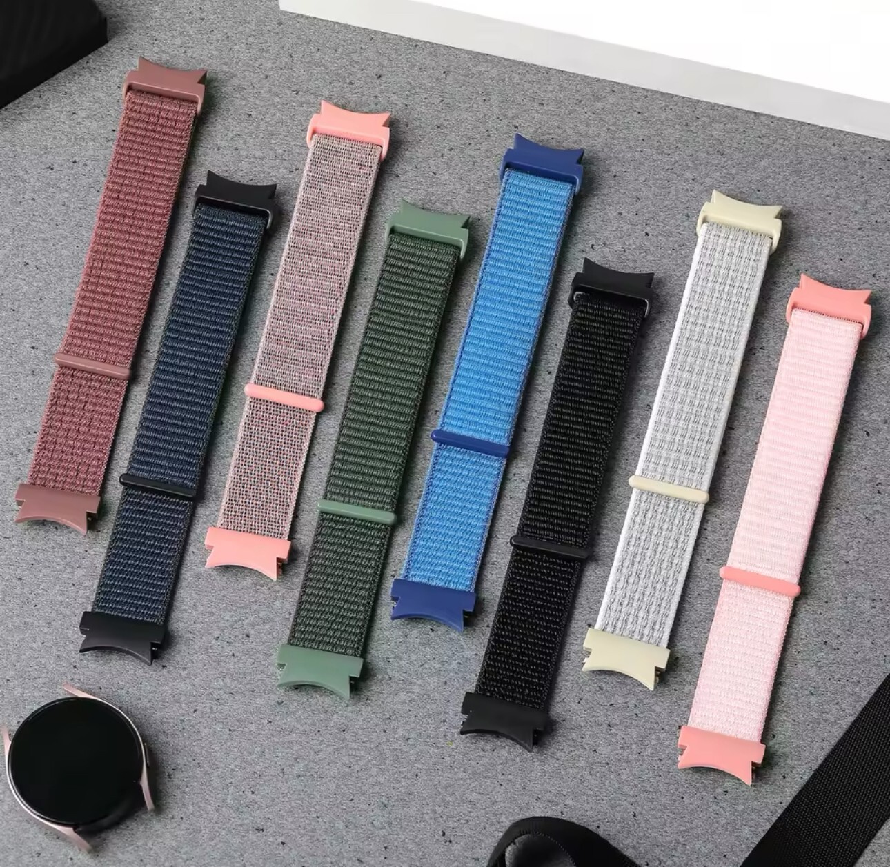 Sport Nylon Watch Band Strap For Samsung Galaxy Watch 4 5 6 7 40mm 44mm 45mm