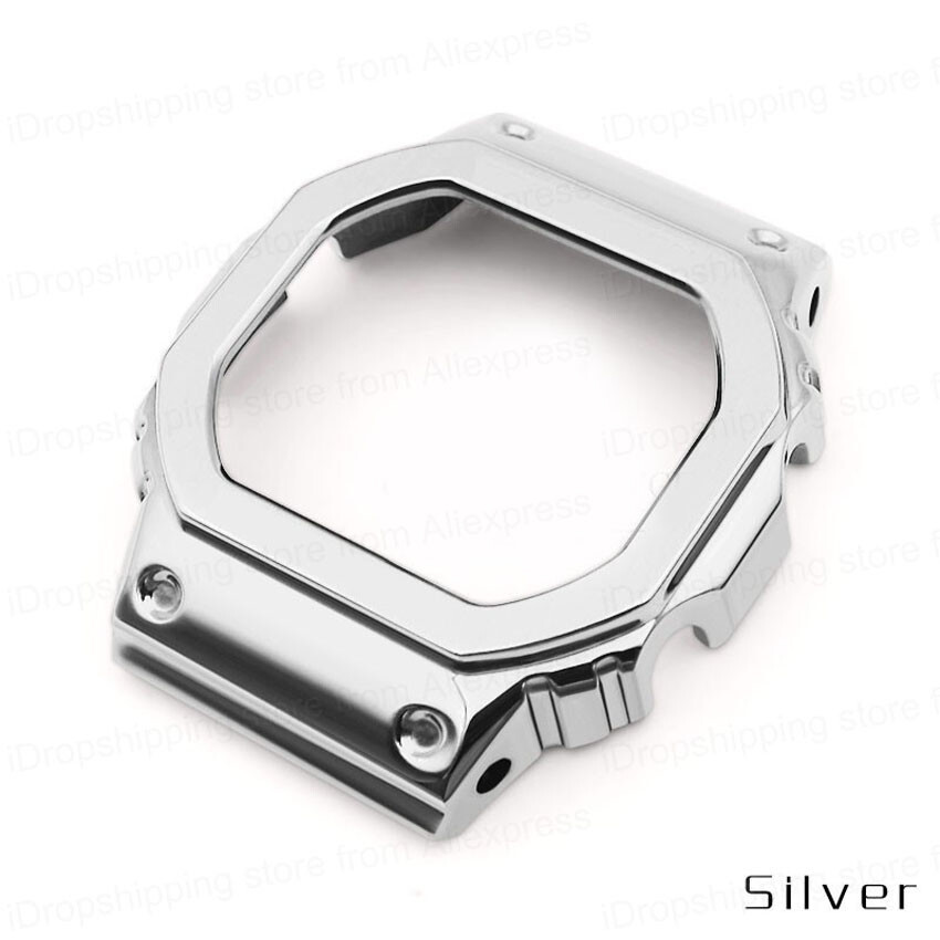 For Casio G-SHOCK DW5600 GWM5610 Bezel Metal Kit Watch Bnad Strap Case Cover