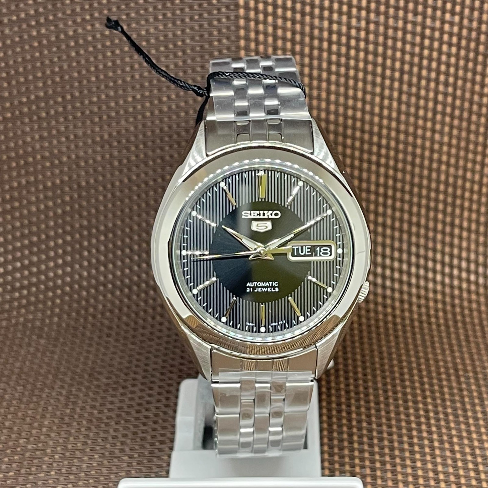 Seiko 5 SNKL23K1 Black Automatic 21 Jewels Stainless Steel Analog Men’s Watch