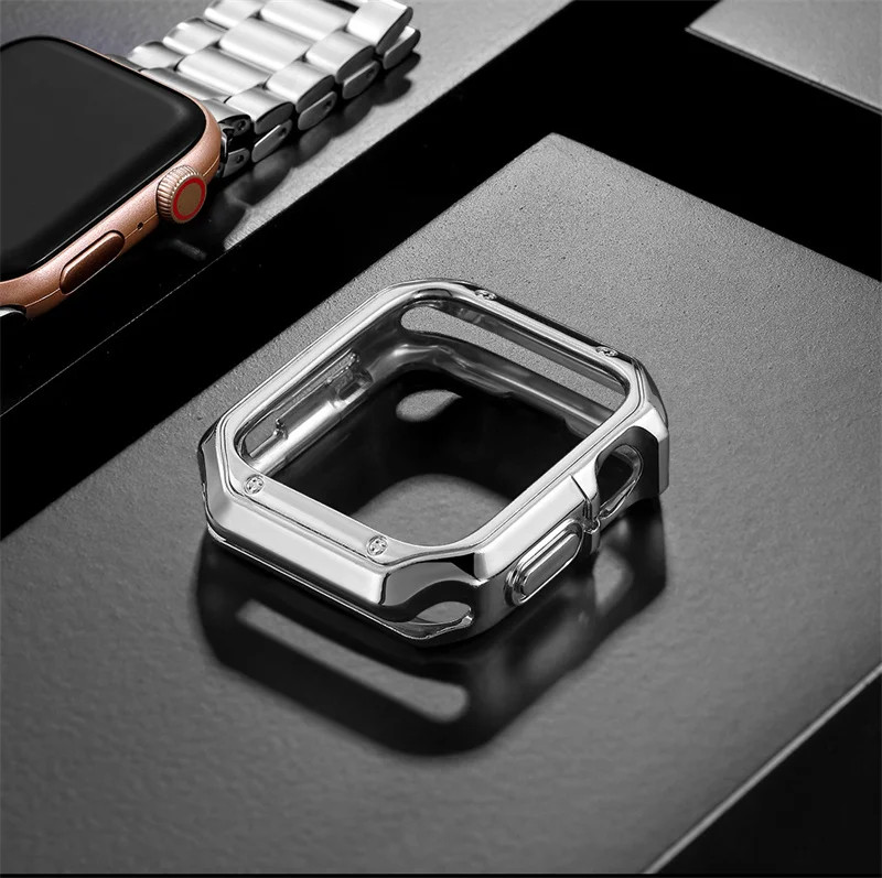 Metal Band+TPU Case For iWatch Ultra 3 Series 11 10 9 8 SE 38-49mm Kit Accessory