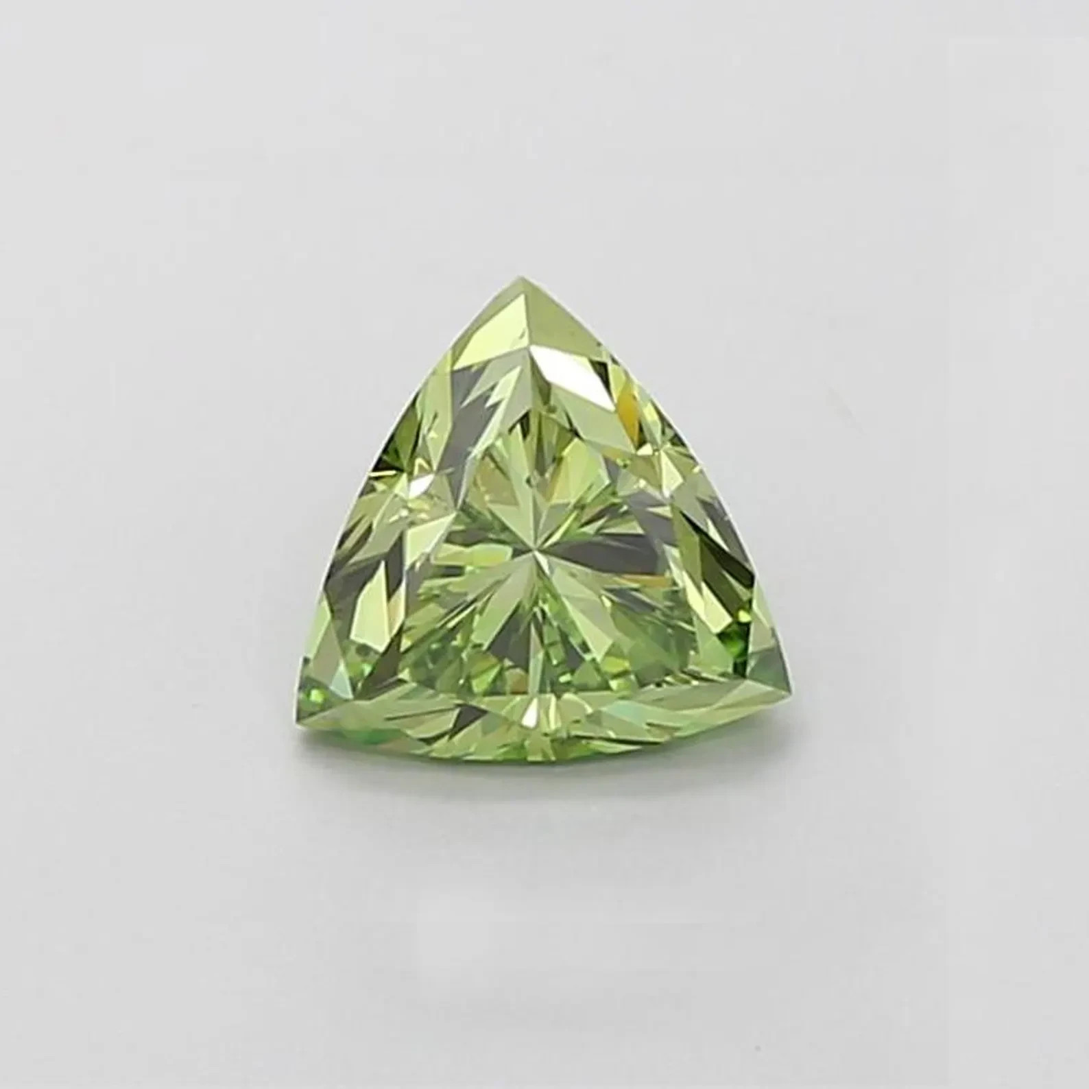 CERTIFIED 1.05 Ct Natural Green Diamond Trillion Cut LOOSE VVS1/ 6 mm